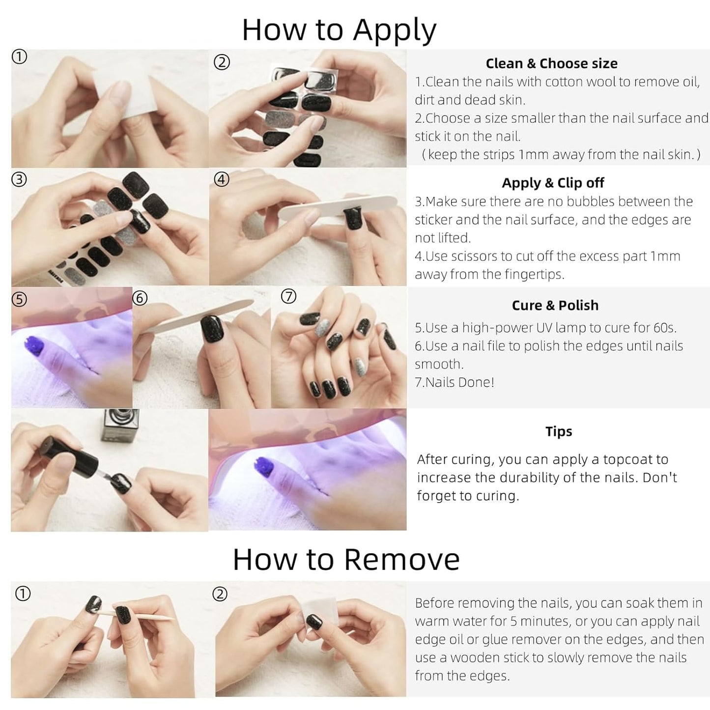 Semi Cured Nail-How to use