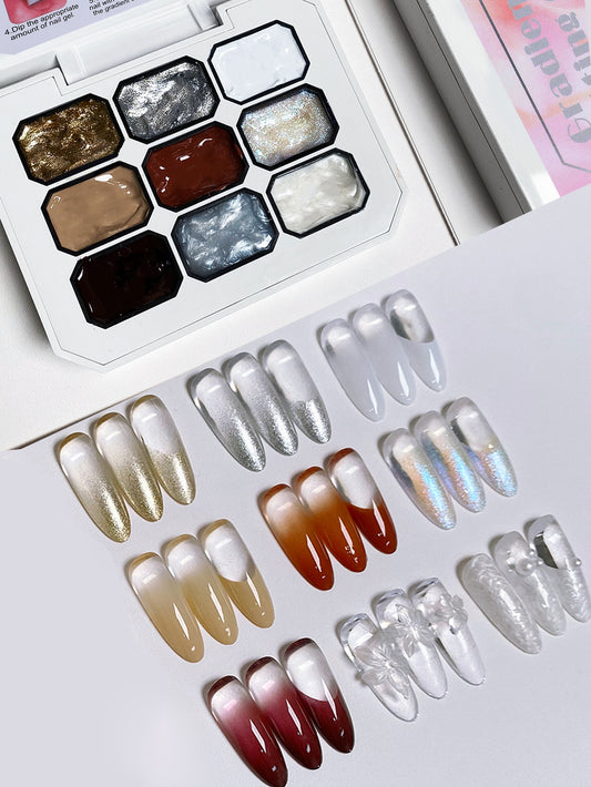 9-Color Artistic Space Patting Gel