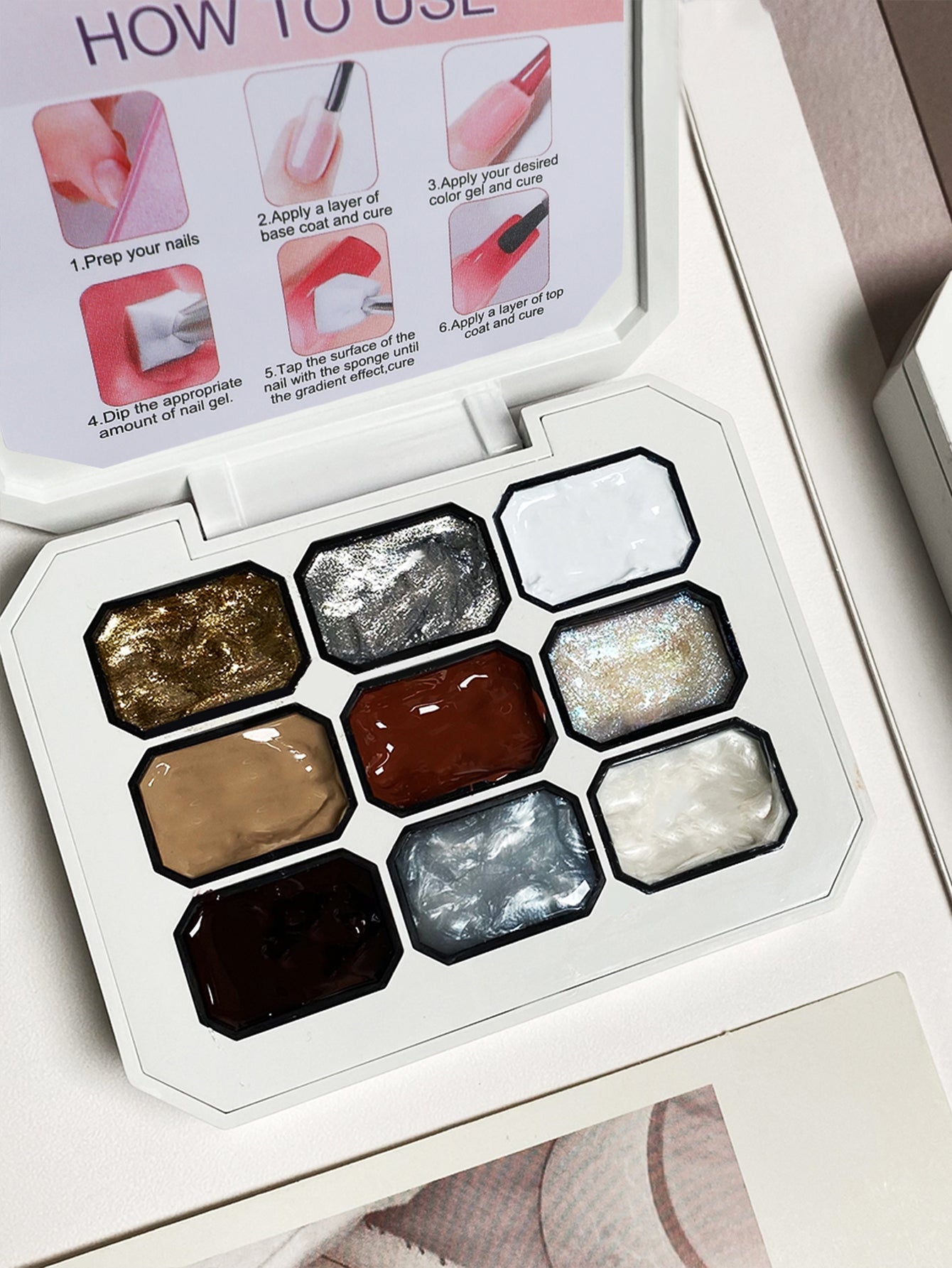 9-Color Artistic Space Patting Gel