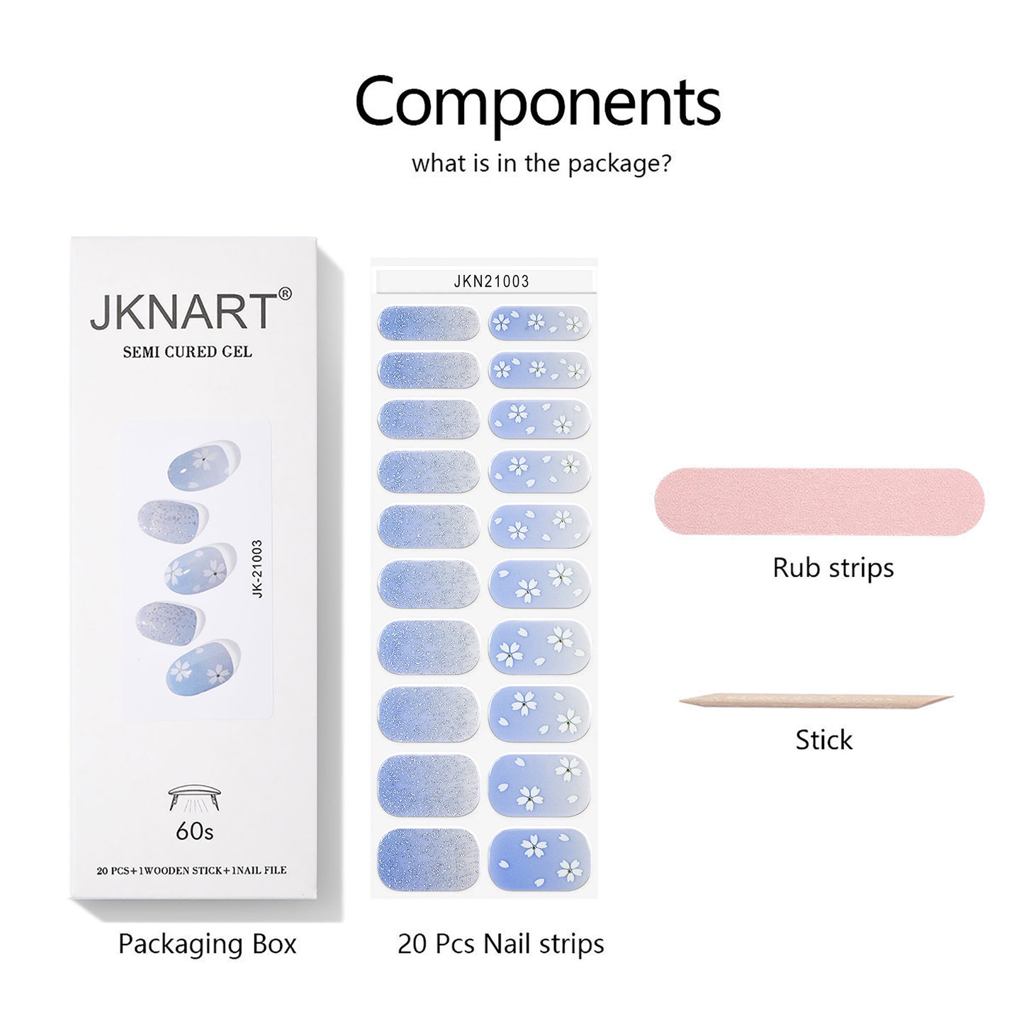 Semi Cured Nail-cotton-sky