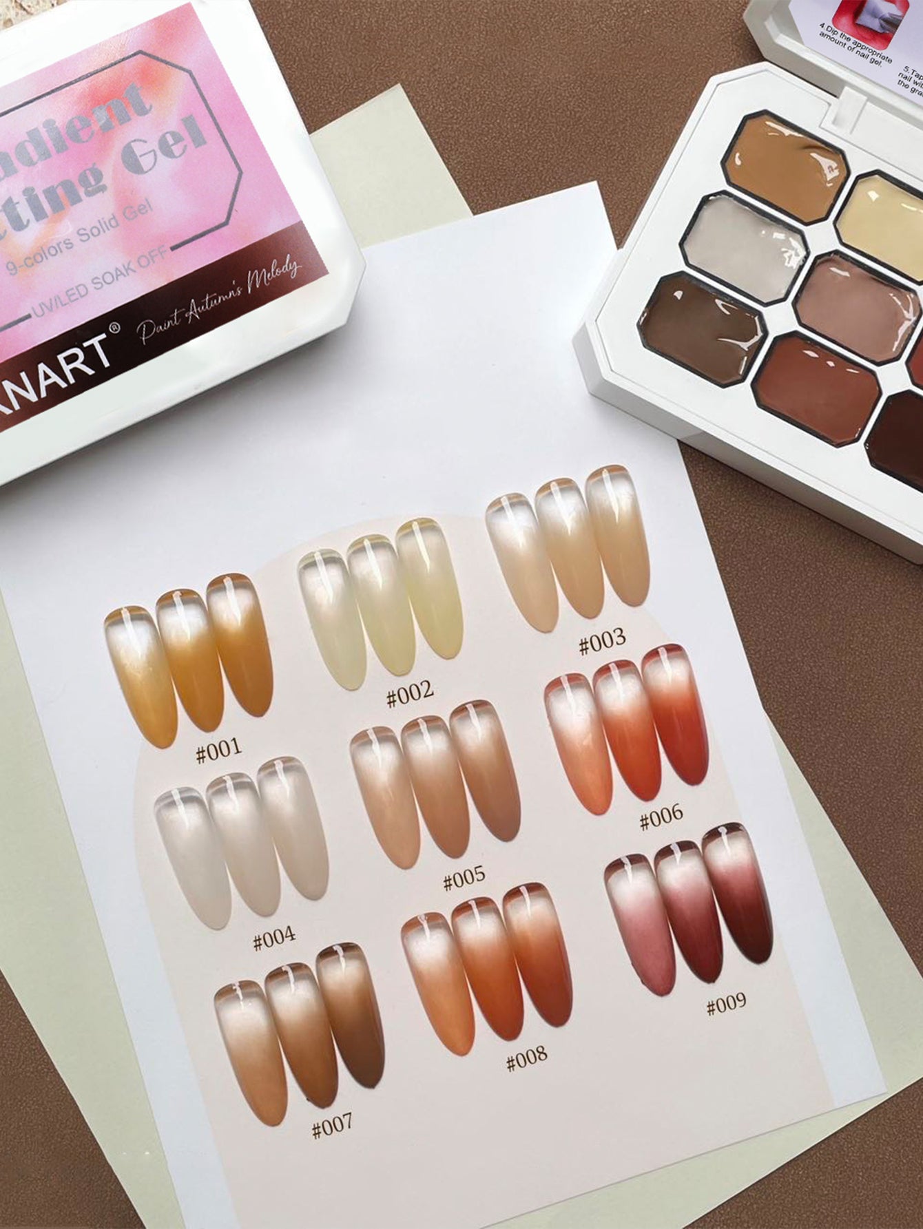 9-Color Paint Autumn's Patting Gel