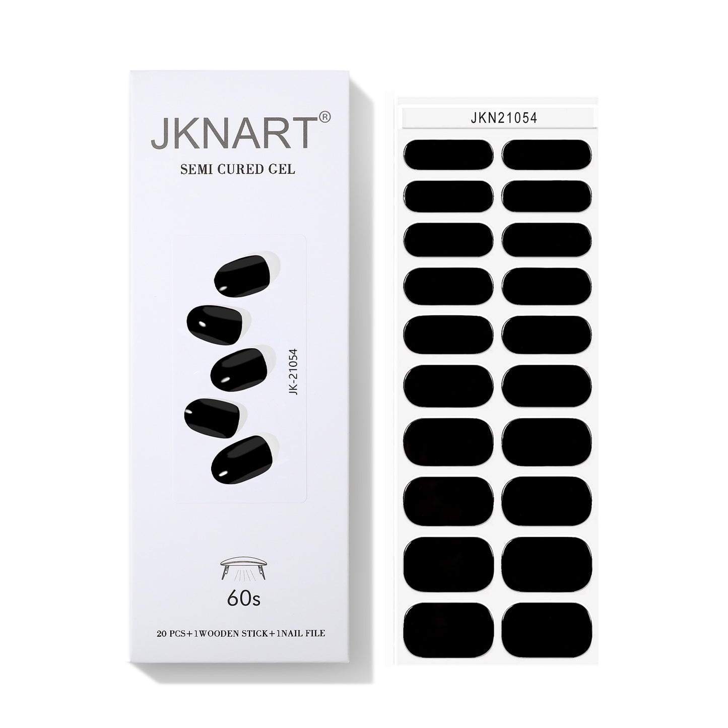 Semi Cured Nail-black