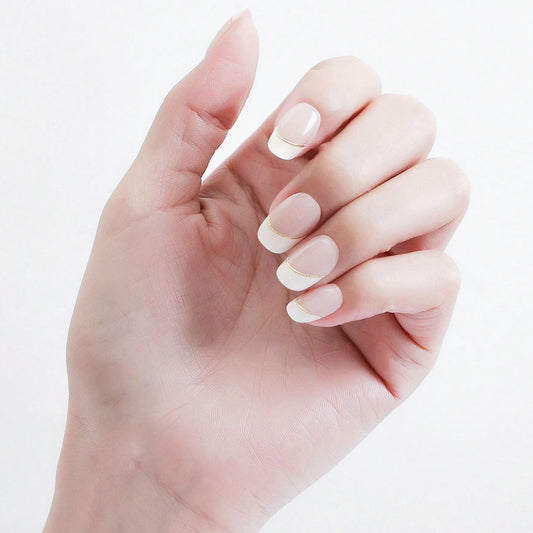 Additional view of JKN Art JKN21042 Vanilla Party semi-cured gel nail strips, 20 pieces.