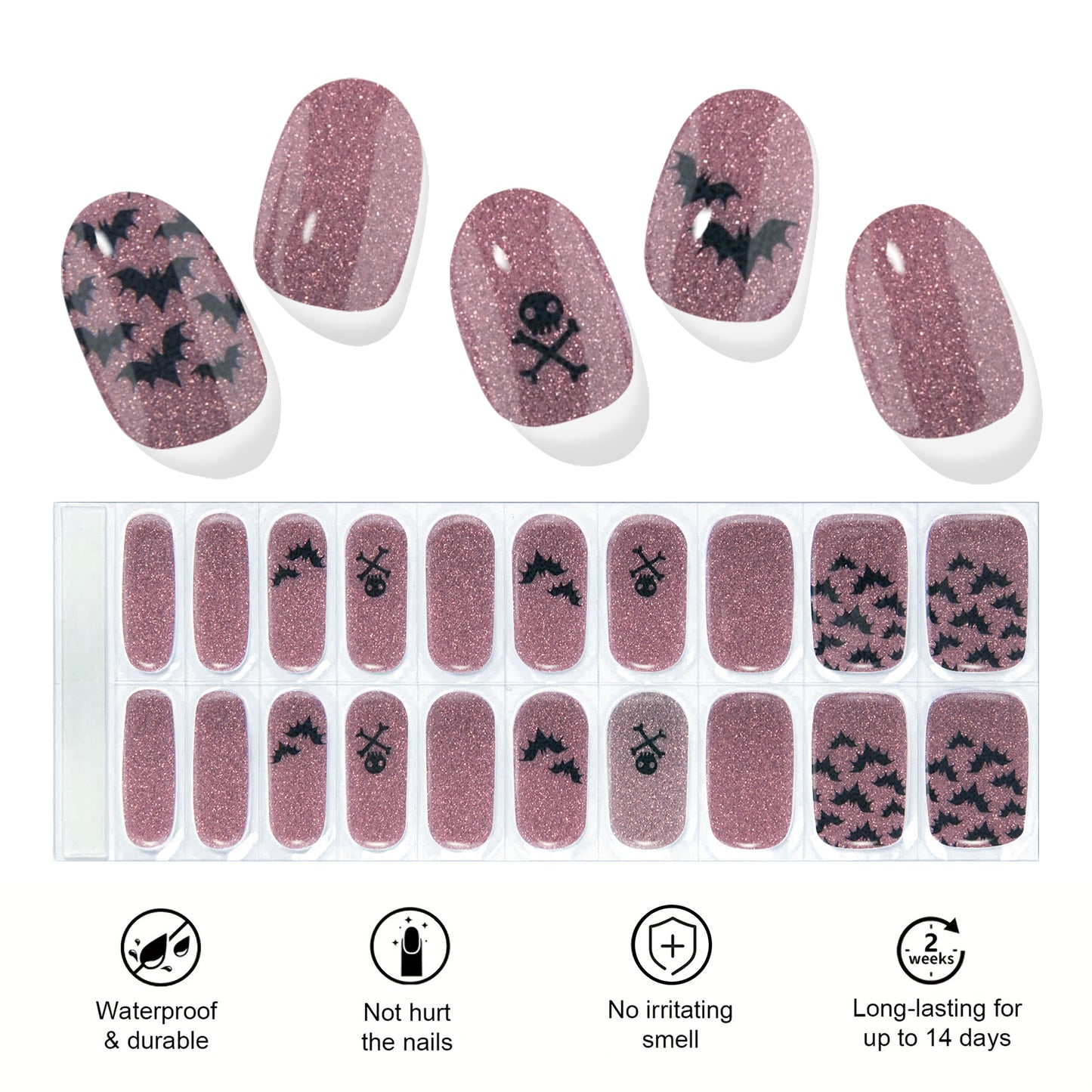 Semi Cured Nail-halloween-cute-spider