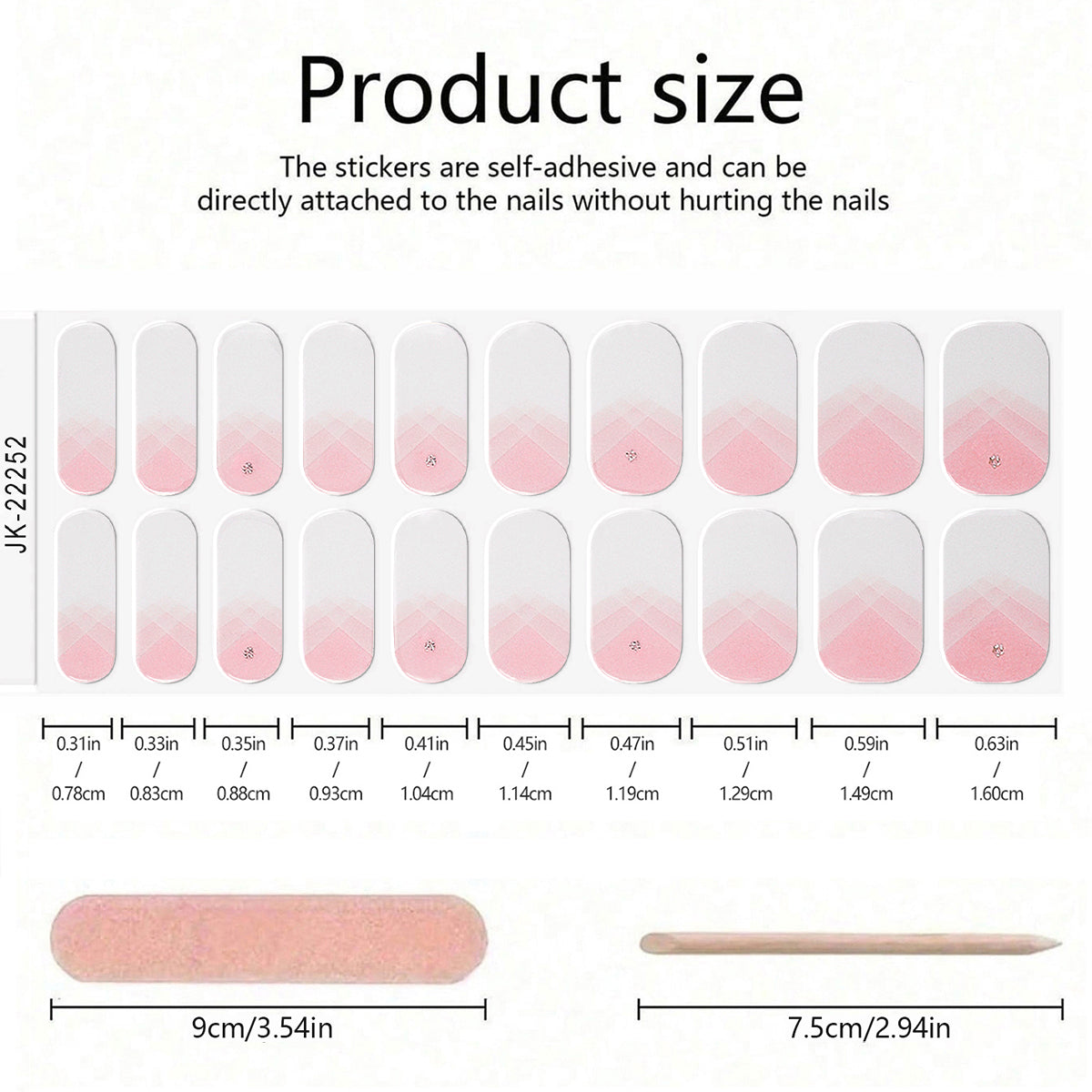 Semi Cured Nail-Gradient French