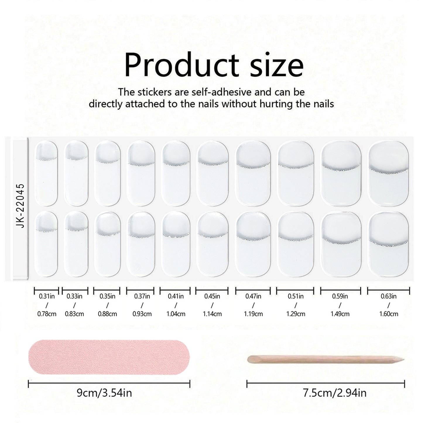 Semi Cured Nail-party-french