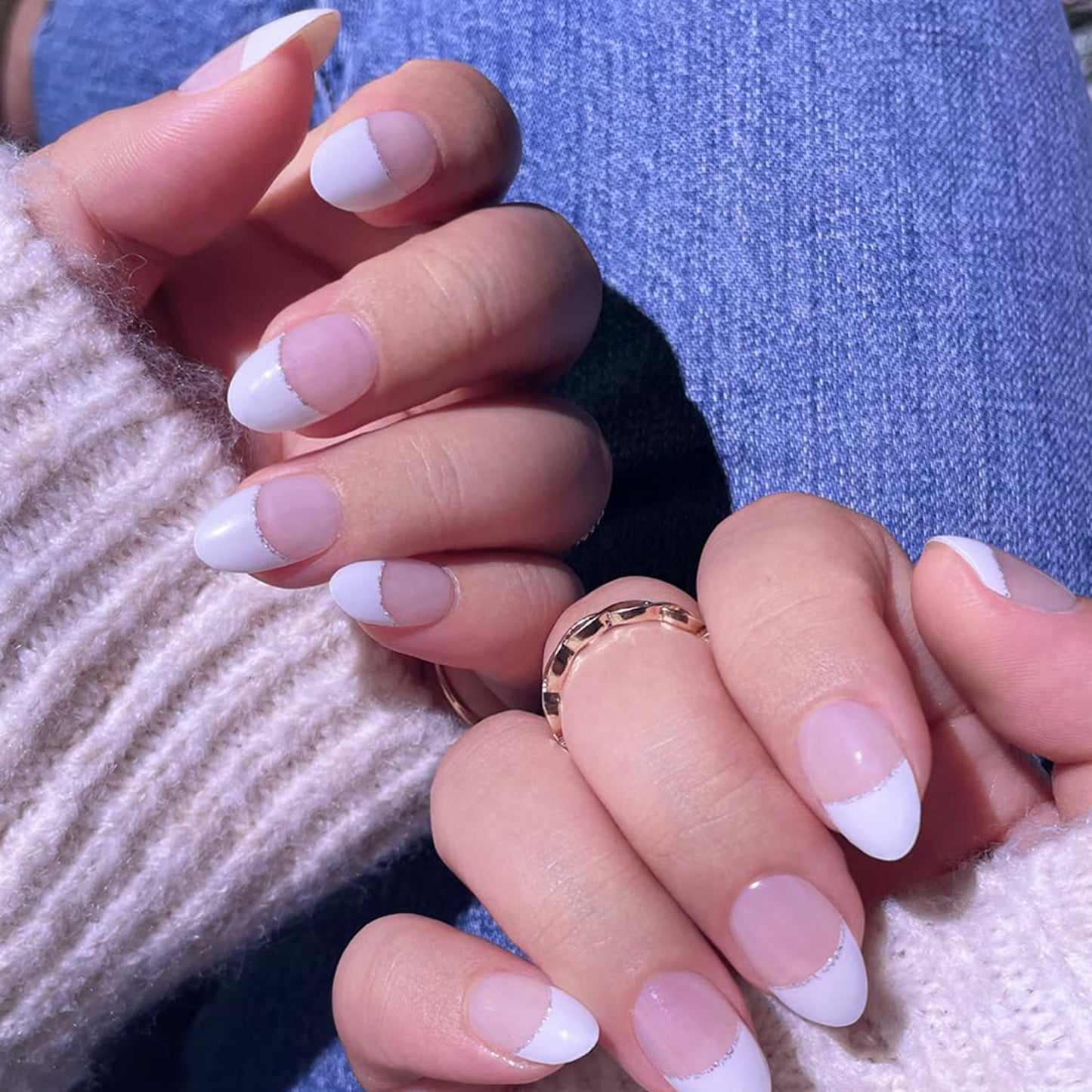 Semi Cured Nail-party-french