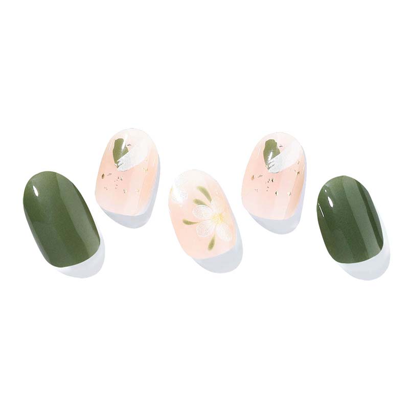 Semi Cured Nail-Blooming Flowers