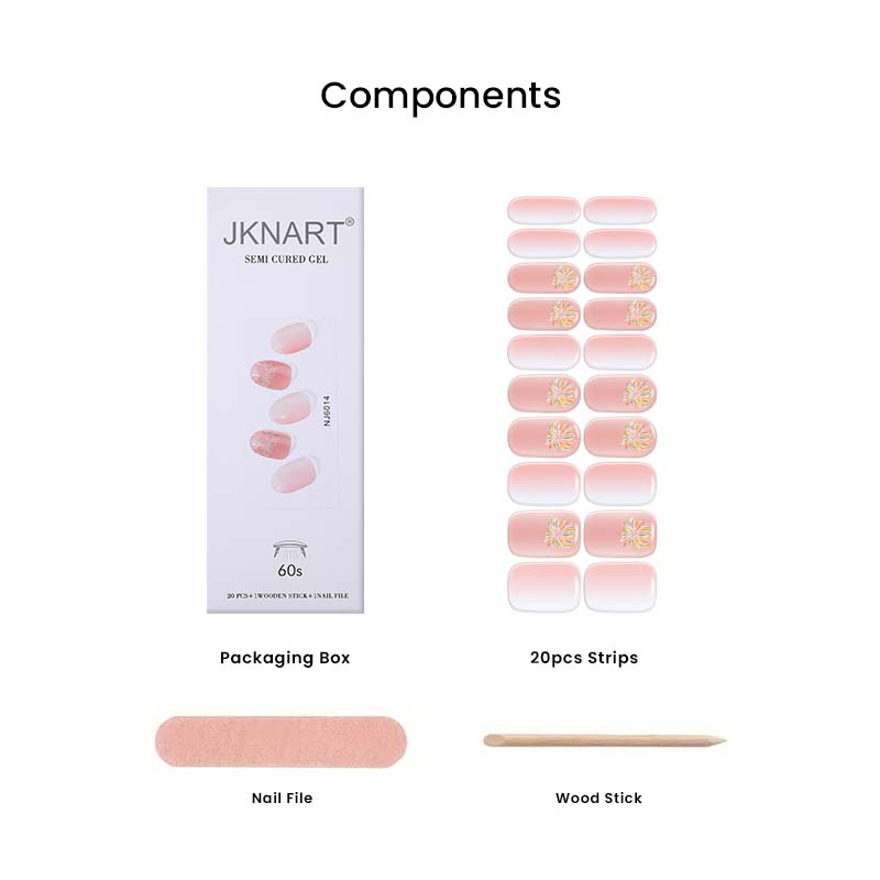 Semi Cured Nail-Pastel Pink