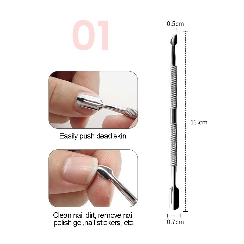 4 Pack Cuticle Pusher Dual Sided