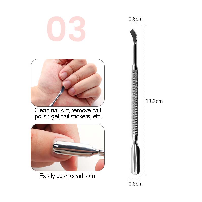 4 Pack Cuticle Pusher Dual Sided