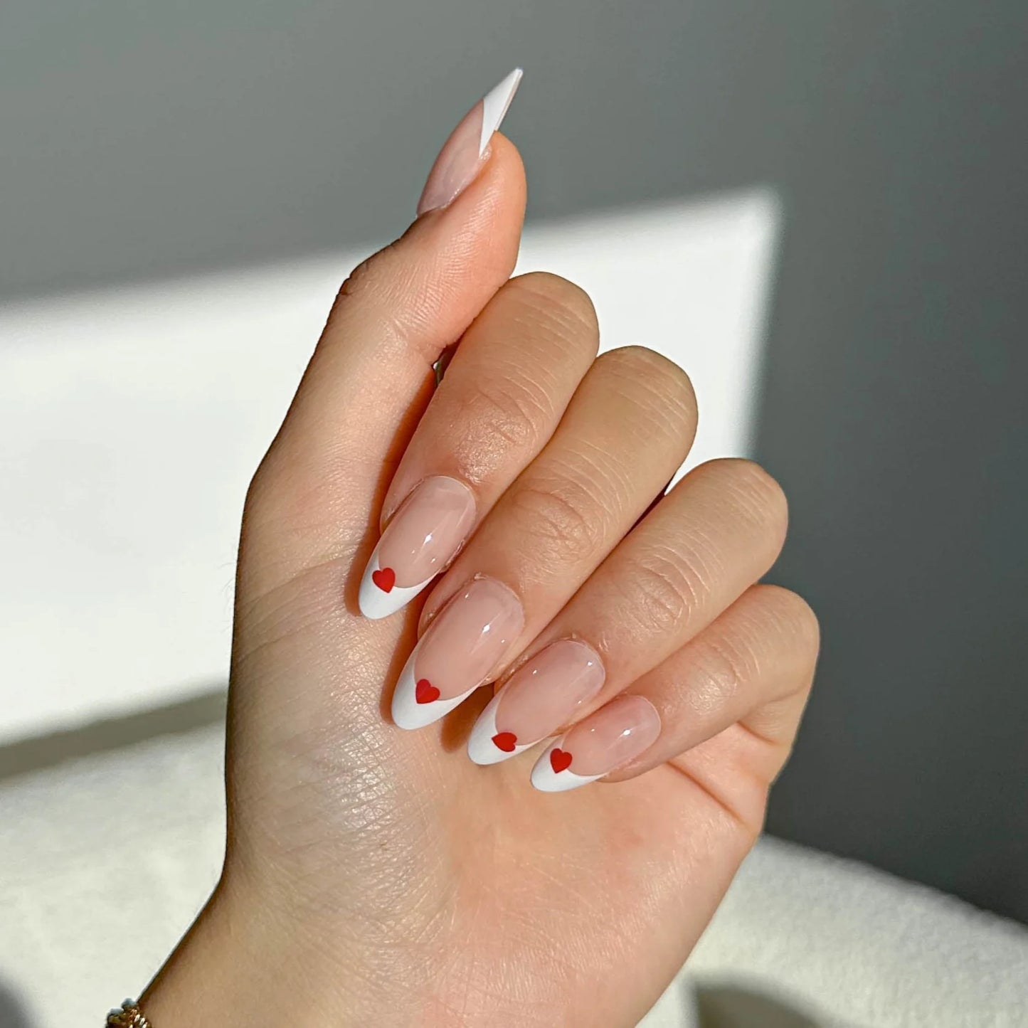 Be Mine Handmade Luxury Press-On Nails | Glossy Almond Gel Nail Kit