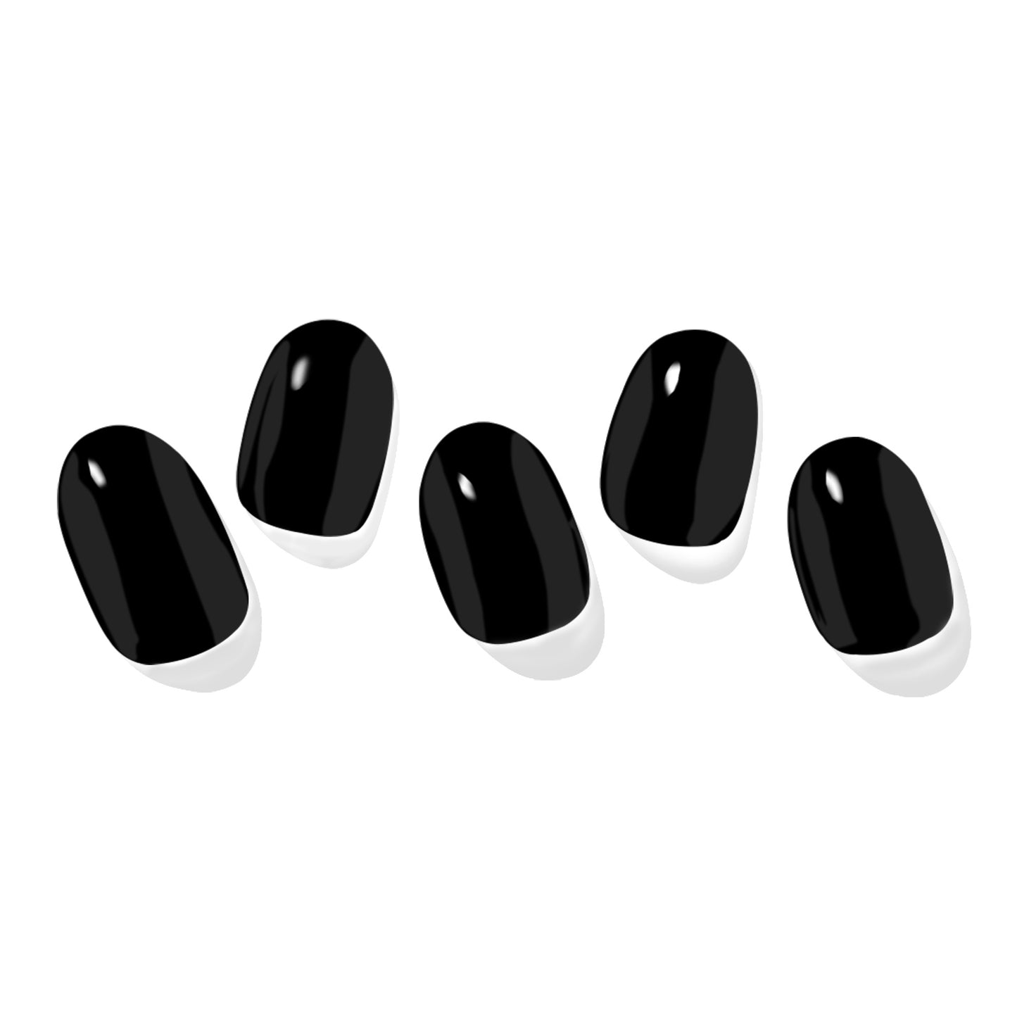 Semi Cured Nail-black