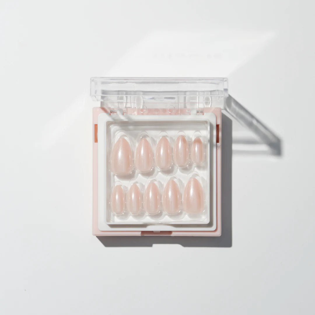 JKN Art Hailey press-on nail set with a glossy gel-style finish.